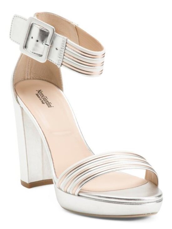 NEROGIARDINI Shoes - NEROGIARDINI Made In Italy Leather Heeled Sandals